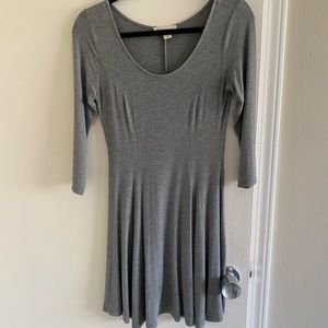 Grey jersey dress